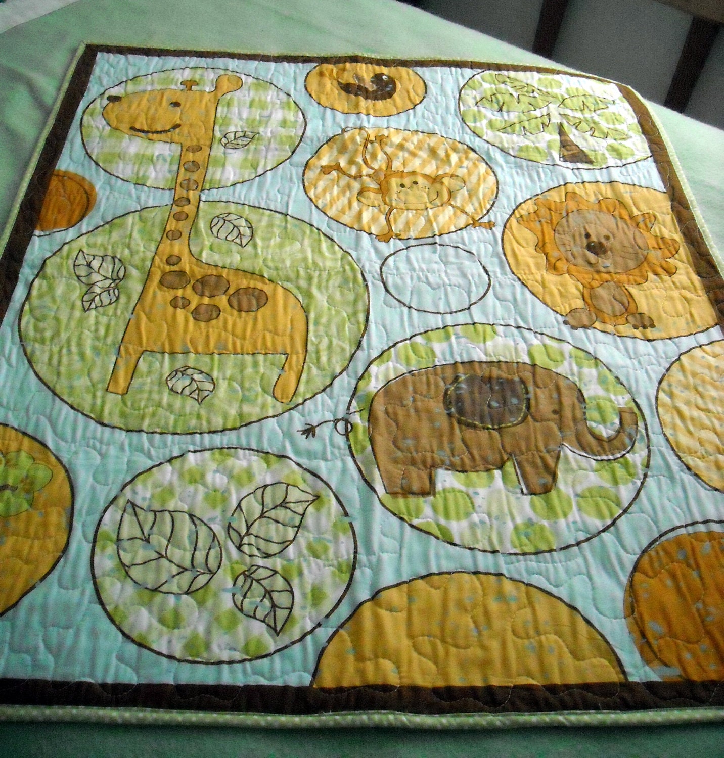 Zoo Bubbles Baby Blanket