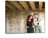 Ketubot Engagement Photo for Wedding Reception Photo and Word Art Canvas 40X40