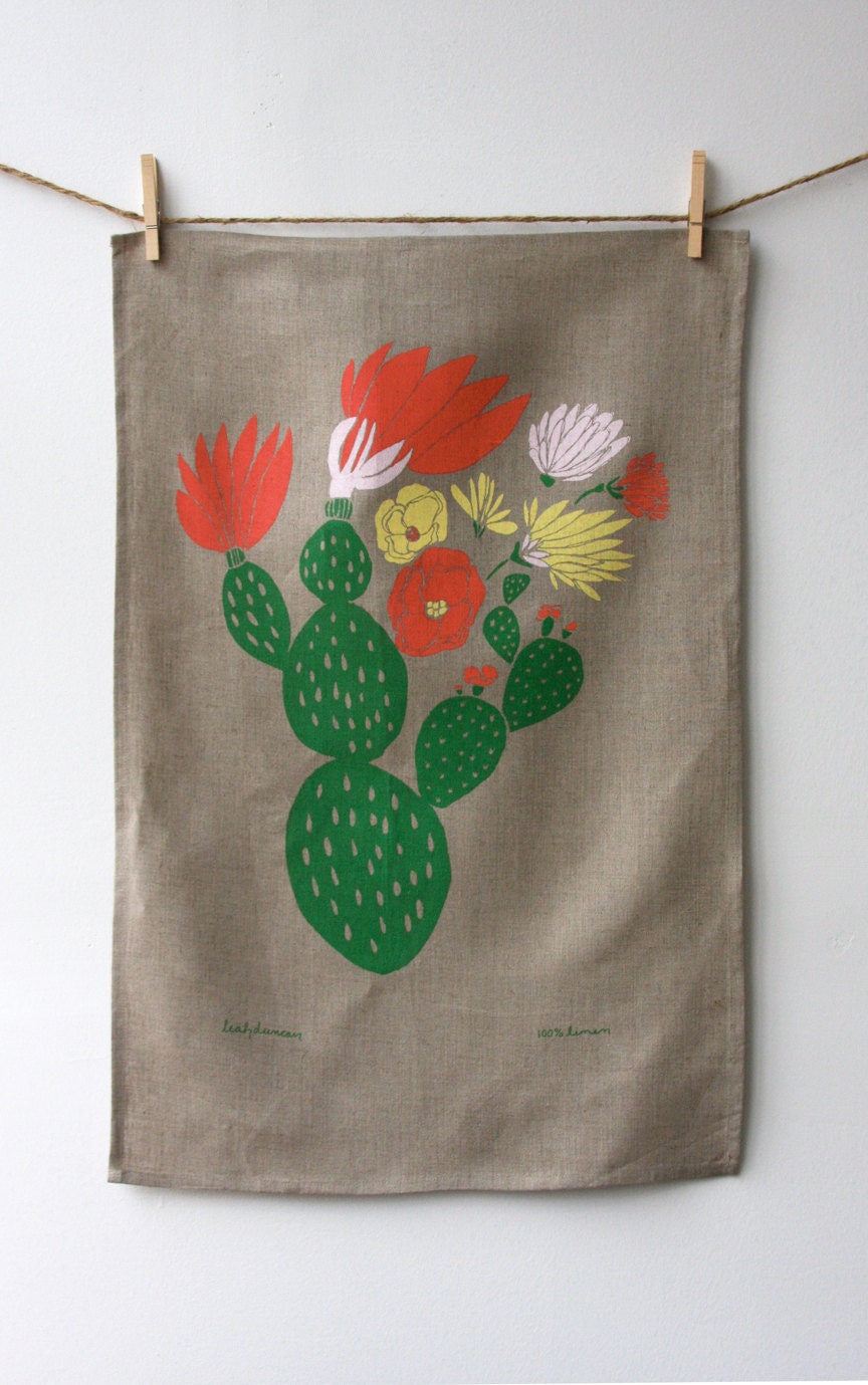Cactus Tea Towel