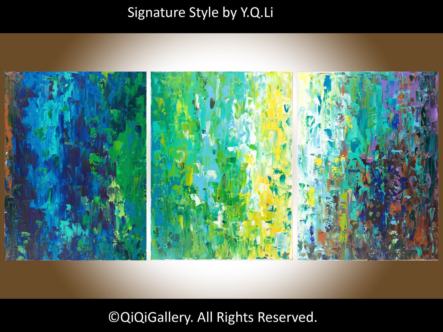 54"Abstract Painting Handmade Painting Wall Decor Original Modern Heavy Texture Impasto Painting Birds Eye View Wall Décor by QIQIGALLERY