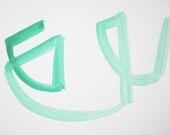graphic watercolor in green