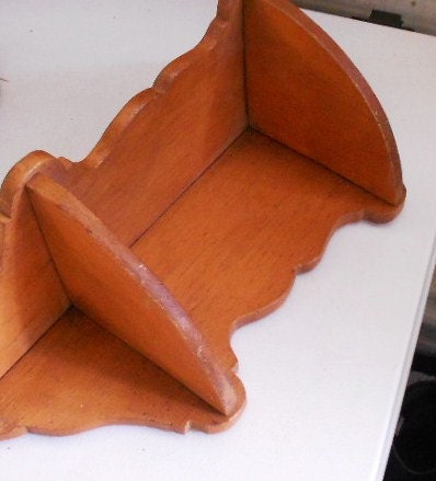 VINTAGE WOODEN SHELF, shabby chic, cottage decor, country display