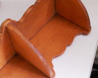 VINTAGE WOODEN SHELF, shabby chic, cottage decor, country display