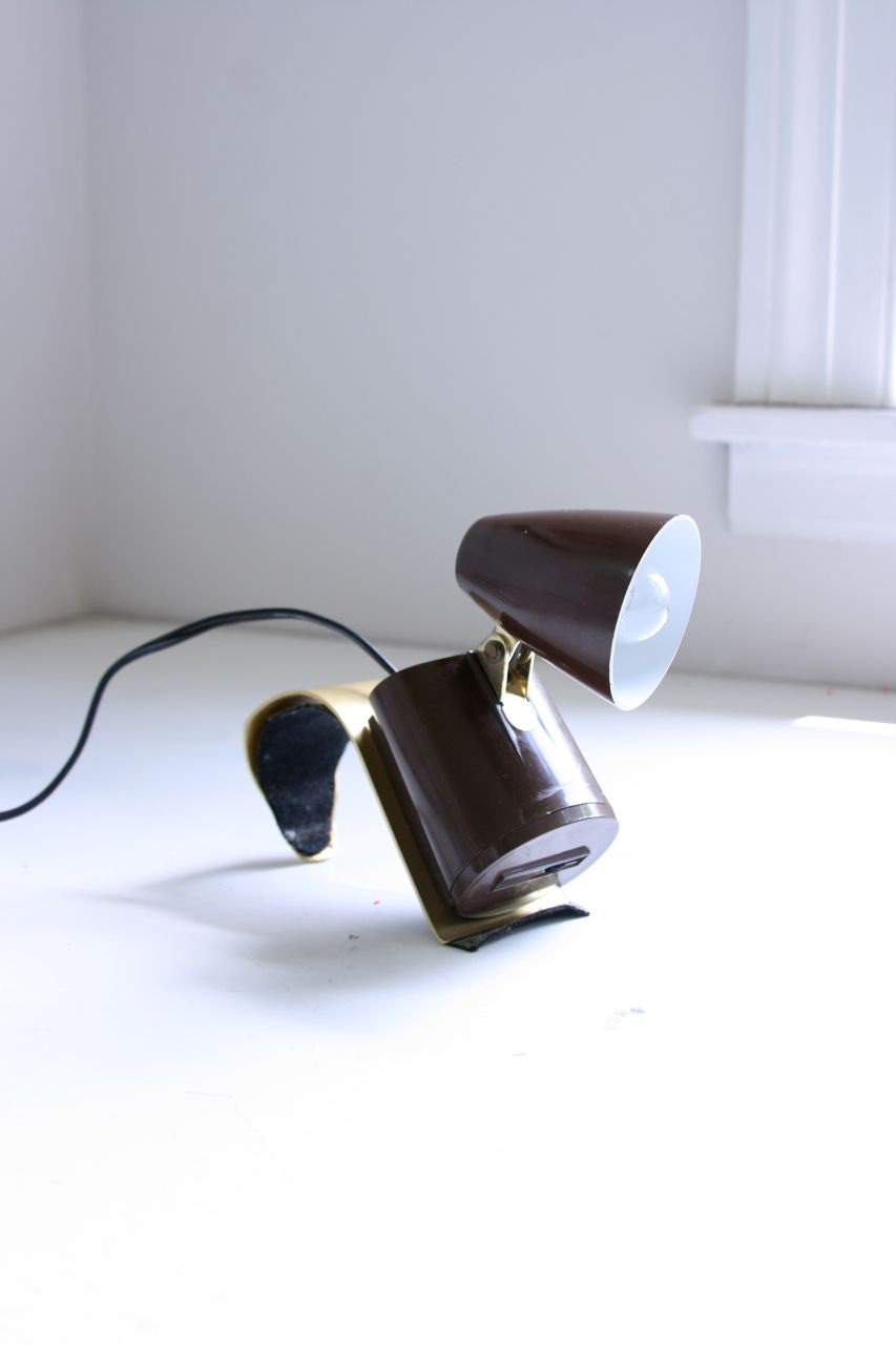 Vintage lamp for bedside reading tensor