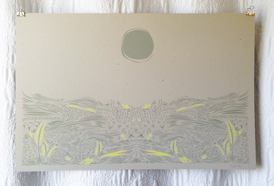 Yellow Field Screen Print