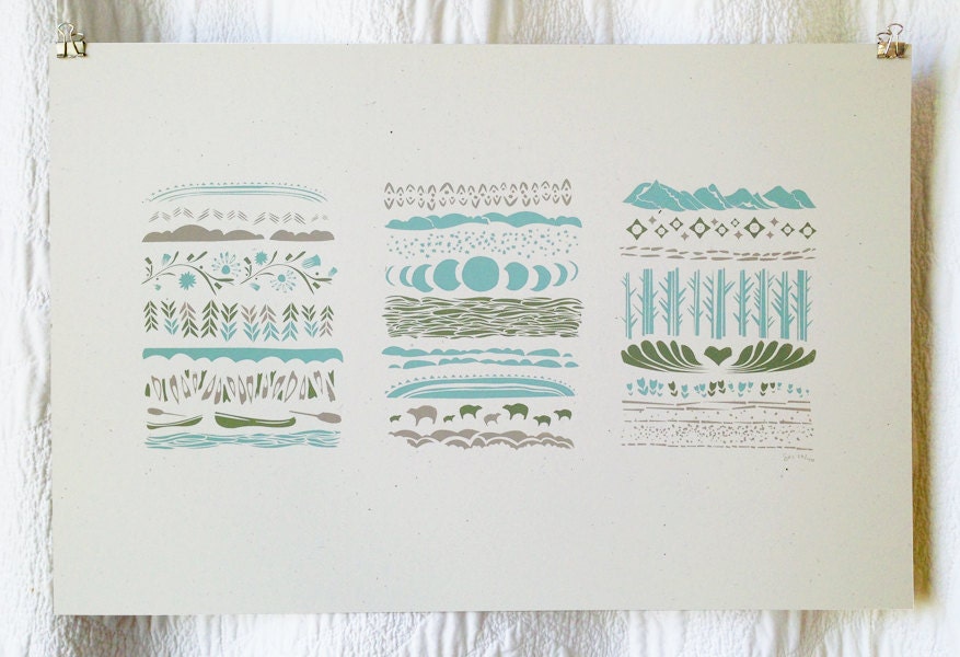 Day At Camp Screen Print