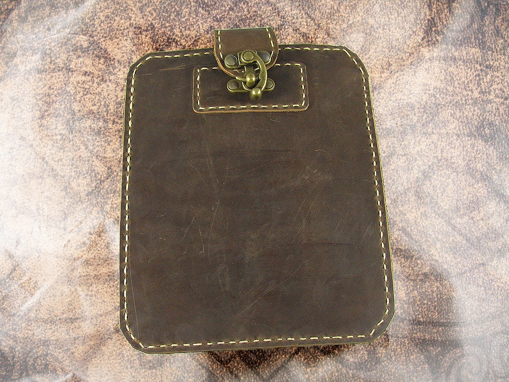 Small Leather Tablet Case - Rugged