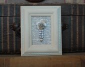 Framed Vintage Jewelry - cream frame