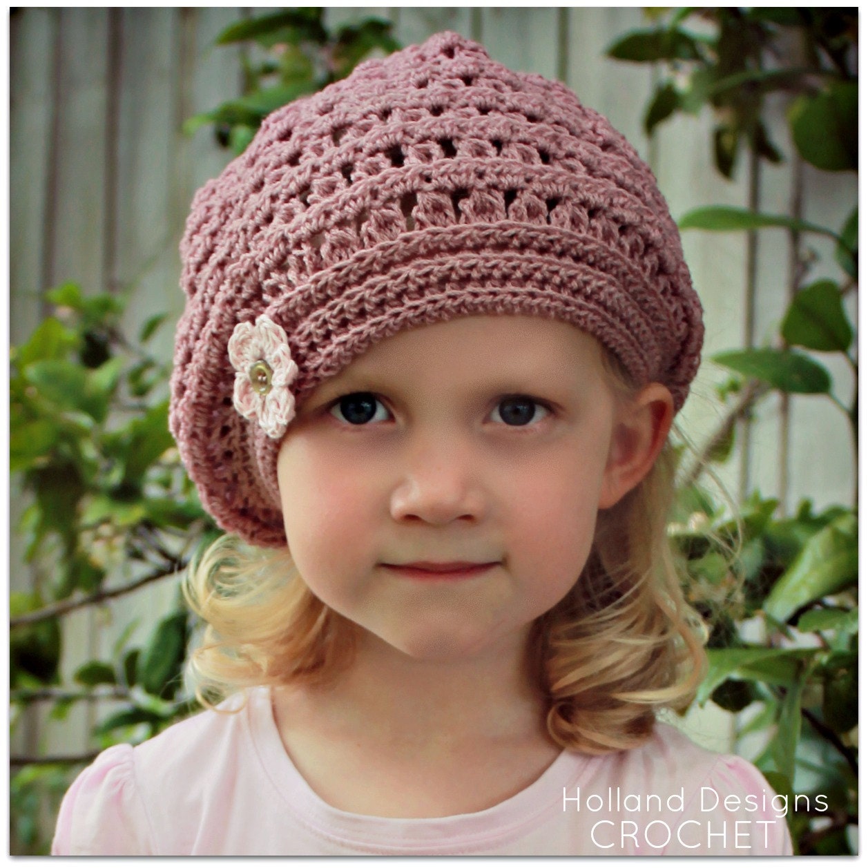 Download Now - CROCHET PATTERN Mia Beret - Sizes Baby to Adult - Pattern PDF