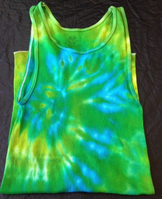 Tie Dye A Line Tank Top ADULT LARGE