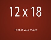 12 x 18 fine art photography print of any photograph in the shop, signed and dated.