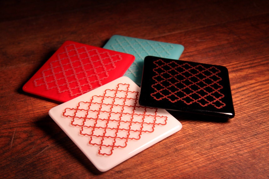 Fun with Patterns Glass Coasters