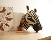 zebra taxidermy