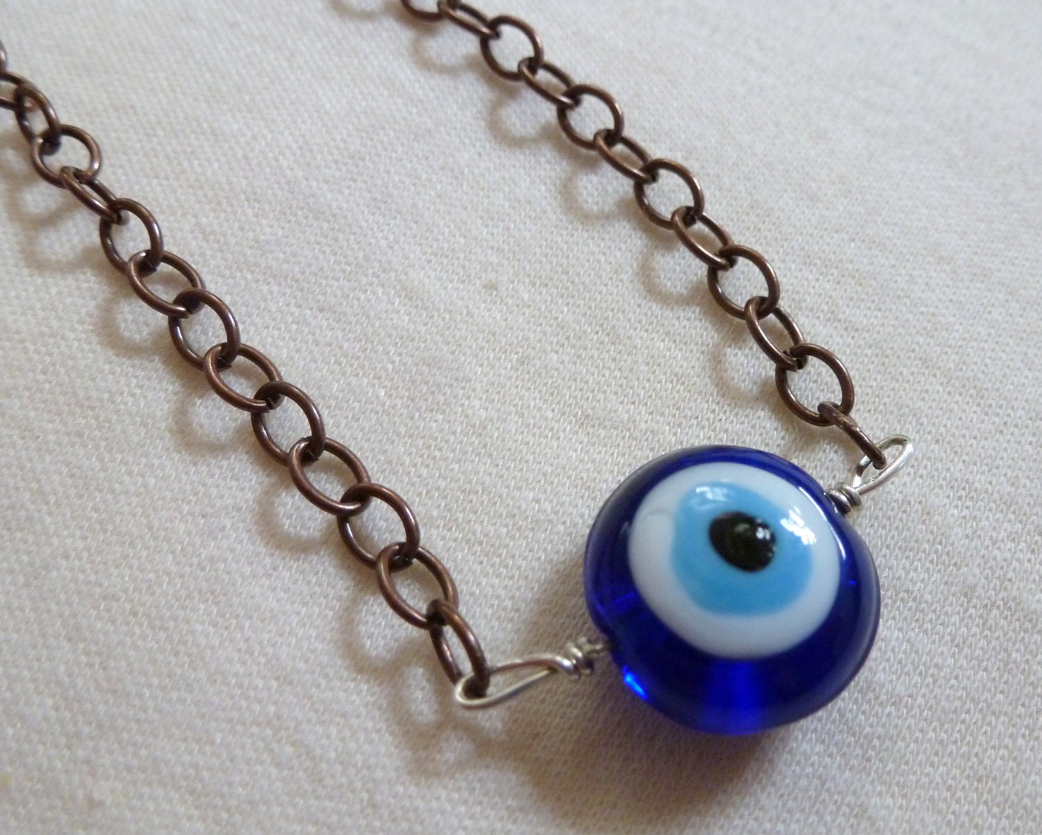 evil eye  -  glass and lapis lazuli