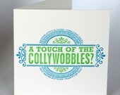 Letterpress Typeset Cards - A Touch of the Collywobbles
