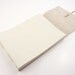Leather Wedding Guest Book - White & Natural - A5 Large size - neutral simple luxury