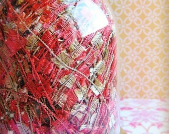 Rose and Sand Kite-tail Garland /Trim - luxe novelty party wedding embellishment holiday craft decor supply - 15 yards