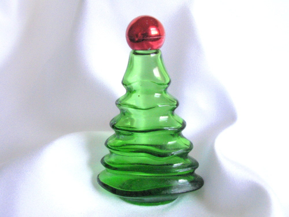 vintage avon glass christmas tree perfume bottle by vintage avon glass christmas tree perfume bottle by