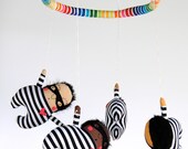 Love Bandit Baby Mobile ---  Made to Order -- Customize colors