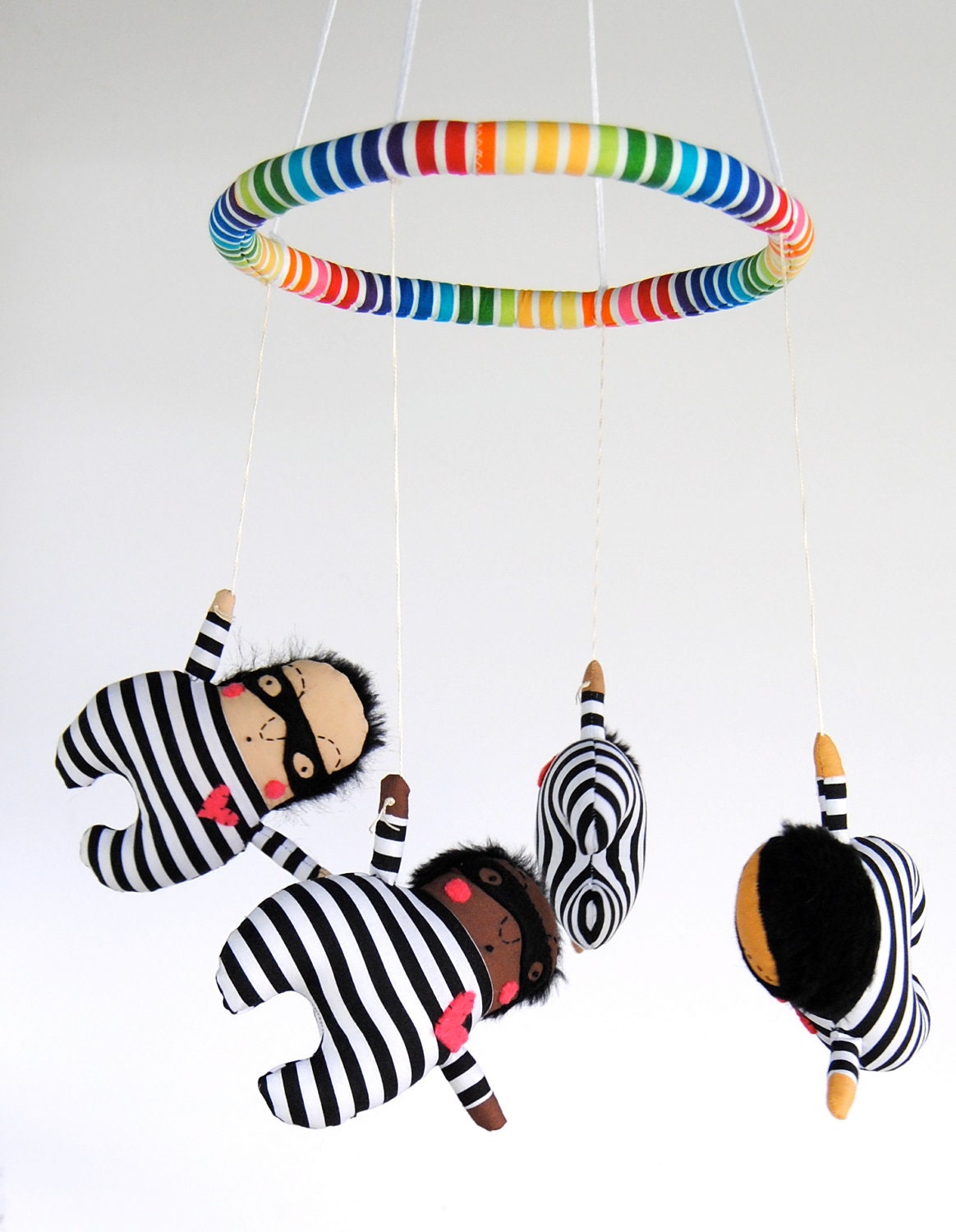 Love Bandit Baby Mobile ---  Made to Order -- Customize colors