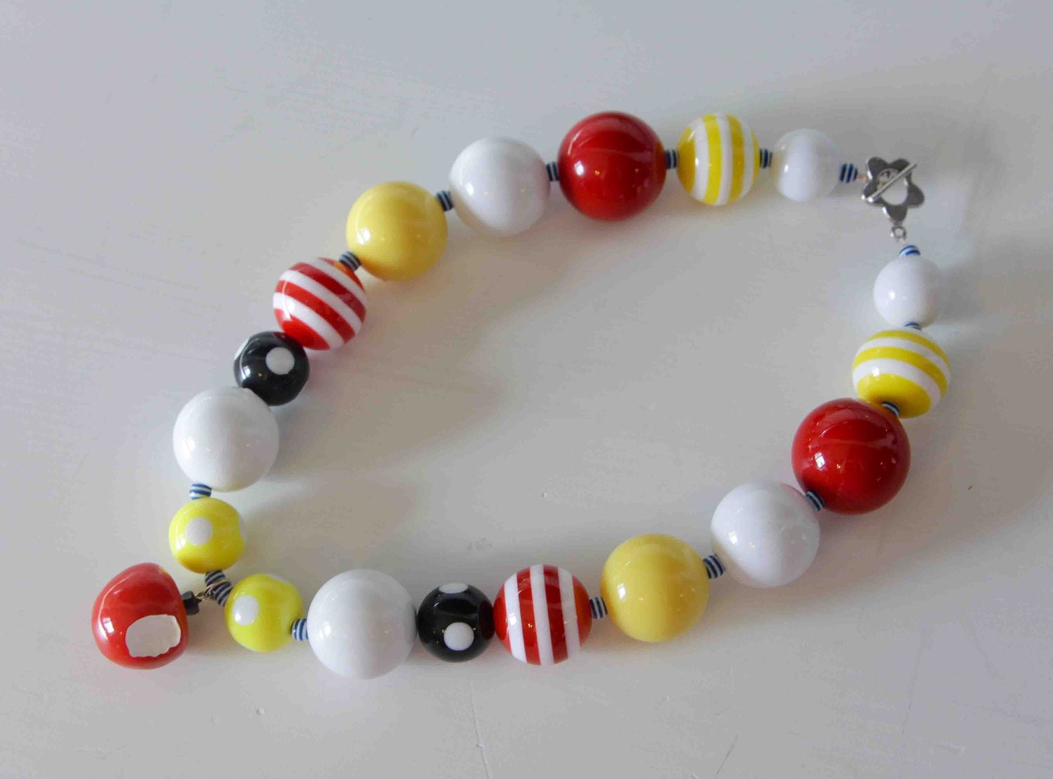 Snow White's Apple Necklace- Birthday - Dress Up- Christmas Necklace - Photo prop- children's accessory