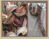 Men's scarf, knit multicolor long brown green blue beige skinny crochet winter warm wool fashion women i988