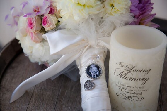 Custom Personalized Photo Bottle Cap Wedding Bouquet Charm for something treasured