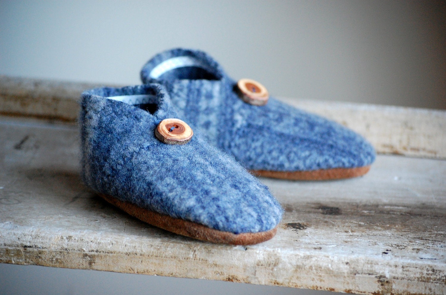 Toddler Shoes, Children Slippers, Eco Friendly, kids size 7.5, Still Winter