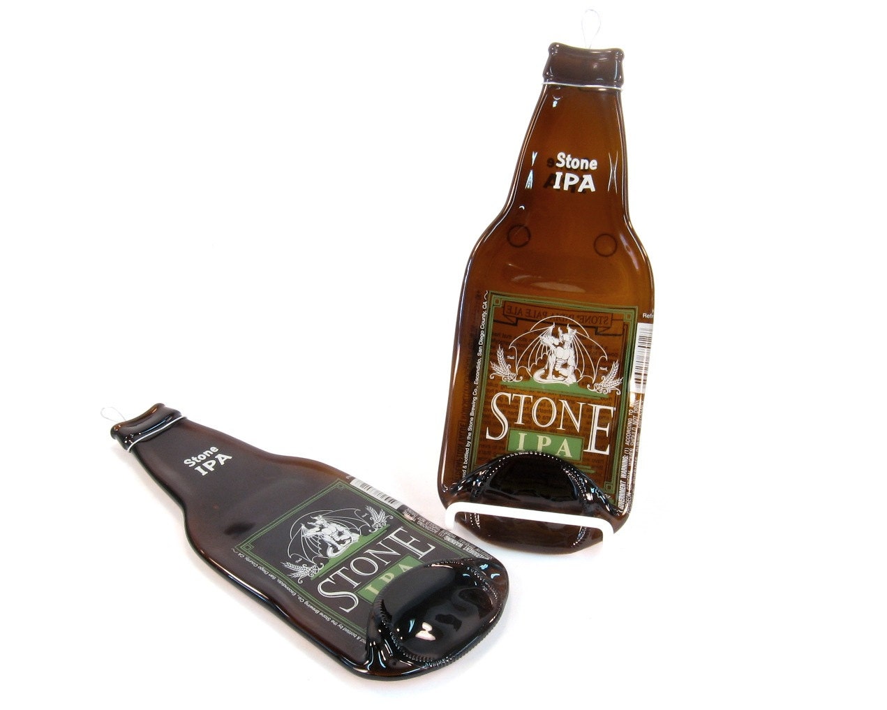 Melted Bottle Art / Stone IPA Spoon Rest