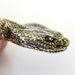3D Snake Head Necklace Rattlesnake Pendant in Solid White Bronze