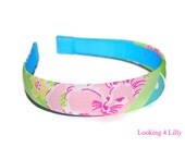 Womens Headband girls headband Lilly Pulitzer Fabric Headband Surf 'N Patch