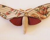 Moth Butterfly Soft Sculpture Upholstery Fabric