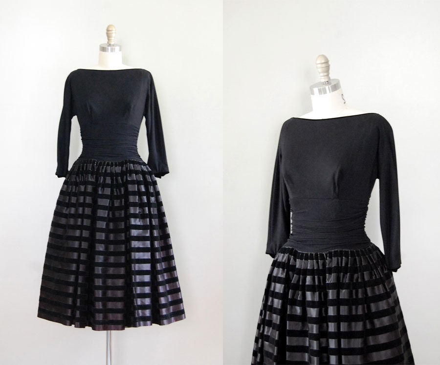 vintage 1950s dress / 50s party dress / Magnum Opus