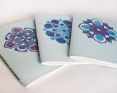 SALE - Letterpress Journal Set, Folk Art Patterns Set of 3
