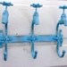 Iron Faucet Wall Hooks, Three Wall Hook, Aqua Home Decor, Coat Hook