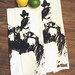 Towel Set of 2 - COWBOY Multi-Purpose Flour Sack Bar Towels - Renewable Natural Cotton