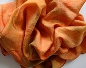 sunset in the forest - 35x35 square play silk - beautiful multi-colored hand dyed - eco dye