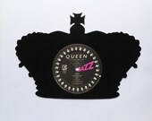 CROWN vinyl record silhouette made from QUEEN album