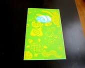 Aya's Diary Vol. 3 -----   Silkscreen cover hand made zine