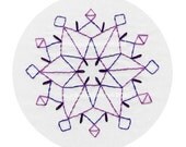 Purple Snowflake 2012 Embroidery Pattern PDF Christmas Holidays