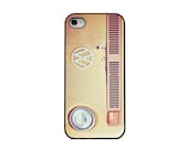iphone 5 case / cell phone accessory, iphone accessory, hard case / volkswagen, vw, mustard yellow, vintage car, headlight
