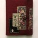 Roses Red - Wool Felt & Suede Embroidered Journal - Artist Book - Suede Lining - Hand Embellished - Ready to Ship