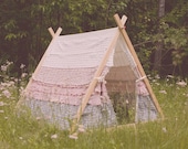 Kids Ruffle Teepee Tent - made to order