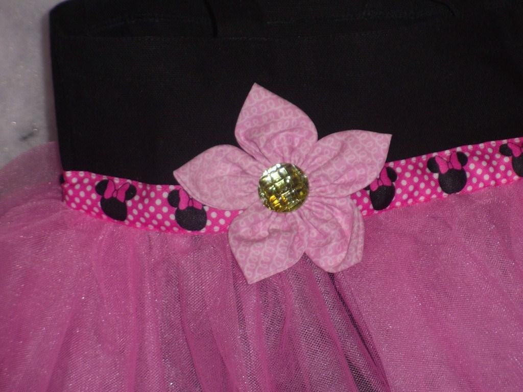 Tutu Bag with Minnie Mouse ribbon - Ready to Ship Dance Bag Ballerina Bag