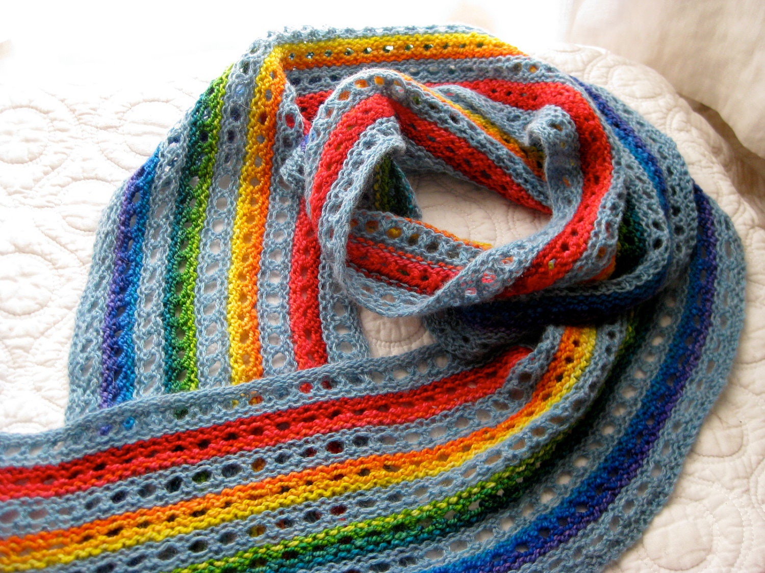 Blue Skies Scarf  - Pot O' Gold on Shiva & Skye Blue Sky on Avaze