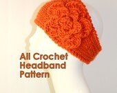 CROCHET PATTERN - Fast Crochet Headband Kayla Bulky Weight Yarn Two Sizes