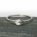 Leaf Stacking Ring, Oxidized Sterling Silver Stack Ring