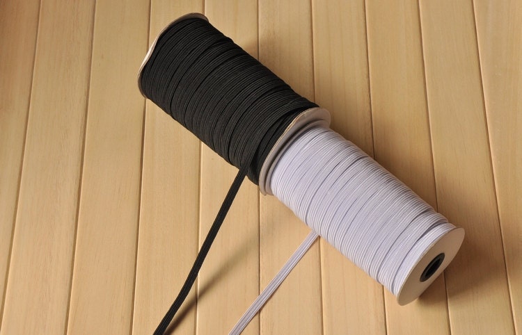 A roll  197 Yard black/white Super Elastic Band Rubber Band Cord --- Super Quality  0.3cm/0.4cm/0.5cm