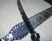 Reserved for Richard Mc   Python Rifle Sling rather than rattle snake with Monogrammed Initials