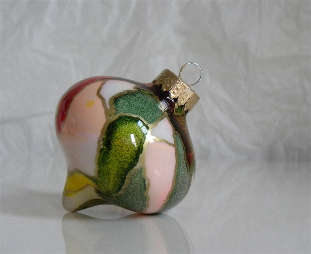 Hand Painted Glass Ornament